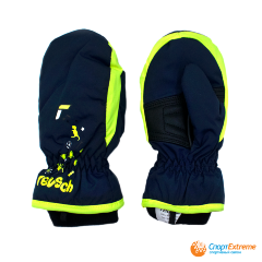  Варежки горнолыжные REUSCH Kids Mitten Dress Blue/Safety Yellow 